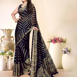 SUPERLAXMI Leheriya Pure Chiffon Leheriya Saree-picture-1