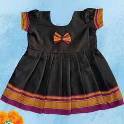 Mom and Me Black Cotton Dresses-image-17