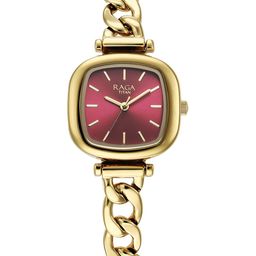 Titan Women Brass Printed Dial & Stainless Steel Bracelet Style Straps Analogue Watch 95302YM01-image-67
