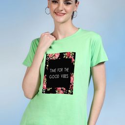 Moda Rapido Women Printed Bio Finish Pockets T-shirt-picture-38