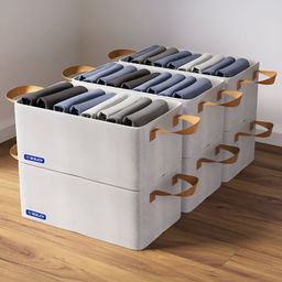 BOXJOY Taupe Set of 6 Water Resistant Drawer Organiser-48