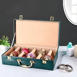 Kuber Industries Teal Set of 2 Regular Jewellery Organiser Organisers-picture-33