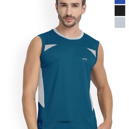 FTX Pack Of 4 Colour-Blocked Gym Vests 709-2_709-9_709-15_709-16-S-image-27