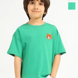 Somersault Boys Printed Applique T-shirt-image-95