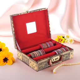 RUBOXA Gold-Toned Set of 1 Reusable Jewellery Organiser Organisers-image-83