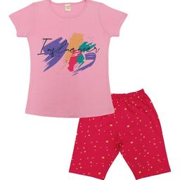 Clothe Funn Printed Pure Cotton T-shirt With Shorts-image-59