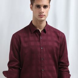 Mufti Men Slim Fit Checked Casual Shirt-picture-12