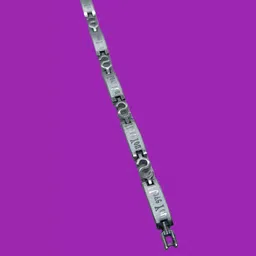 Dynamic Retail Global Men Silver-toned Stainless Steel Ethnic Link Bracelet-image-8