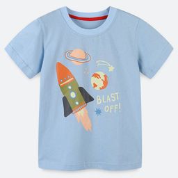 Oh Rare Boys Printed Applique T-shirt-image-63
