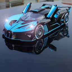 DEUSON ECOM Buggati Bolide Metal Toy Car-38