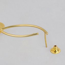 Anouk Gold-Plated Artificial Stones Studded Teardrop Shaped Drop Earrings image 3