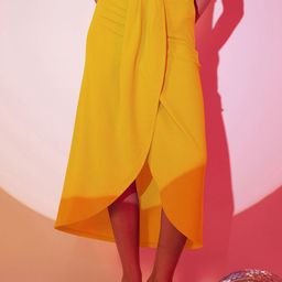 Berrylush High Rise Tulip Maxi Skirt-image-100