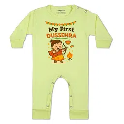 arvesa My First Dussehra Printed Baby Rompers-picture-15