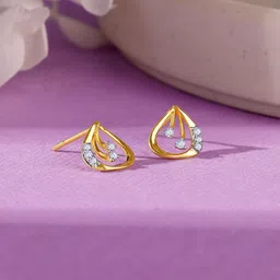 GIVA Women 14KT Gutsy Diamond Earrings - 1.46g-55