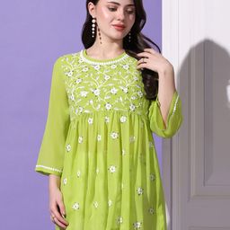 Moda Rapido Embellished Embroidered Georgette Top-image-41