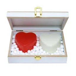 EKAIVA ORGANICS Set Of 2 Scented Heart Shaped Soap With Box - 249 g Each-2