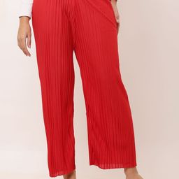 Adore Wear Women Knitted Crepe Palazzos-image-89