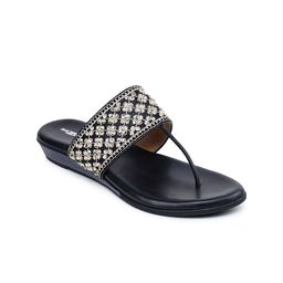 Shezone Women Embellished T-Strap Flats-picture-22
