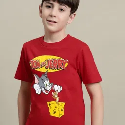 Kids Ville Boys Printed Pure Cotton Tshirts-image-96