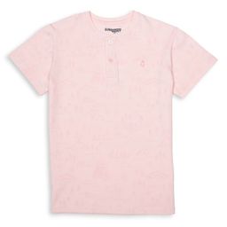 Gini and Jony Boys Conversational Printed Henley Neck Cotton T-shirt-44