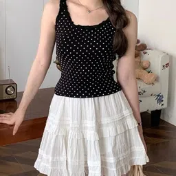 KPOP Polka Dot Printed Top-image-58