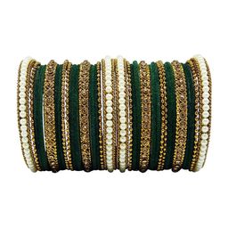 CHRISHAN Set Of 32 Stone-Studded Bangles-17