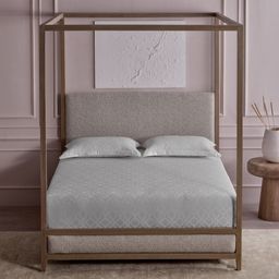 DDecor Grey Geometric Printed 300 TC Cotton Super King Bedsheet Set-2.74 m x 2.74m-picture-38