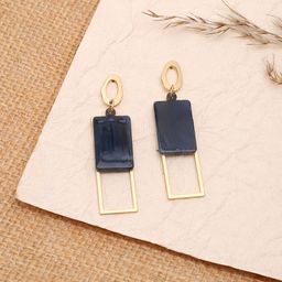 DressBerry Gold-Plated Geometric Shaped Drop Earrings-20