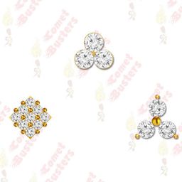 Comet Busters Self Adhesive Stone Studded Nose Studs-42