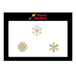 Comet Busters 3Pcs Stick On Self Adhesive Nose Studs-11