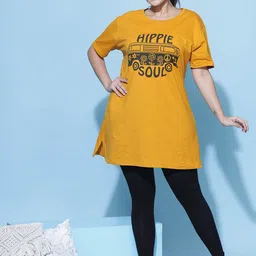 9shines Label Printed Hosiery Cotton Lounge T-Shirt-image-75