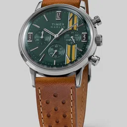 Timex Men Printed Dial & Leather Straps Analogue Chronograph Watch TW2W99100UJ-image-84