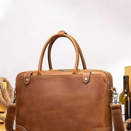 MaheTri Unisex Leather Laptop Bag-35