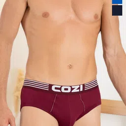 Lux Cozi Men Pack Of 3 Assorted Basic Briefs COZI_1121_LUXURY_AST1_3PC-15