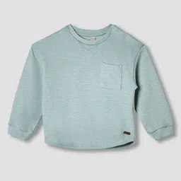 Giggles by Babyshop Boys Textured Raglan Sleeves Pocket Cotton T-shirt-picture-30