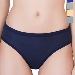Liigne Pack Of 5 Cotton Mid-Rise Basic Briefs VCPC2190-XS-image-75