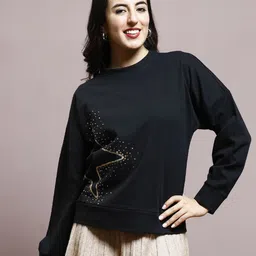 Athena Women Embellished Sweatshirt-image-77