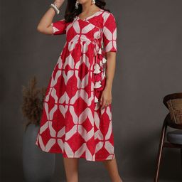 antaran Women Geometric Embroidered Gotta Patti Anarkali Kurta-image-43