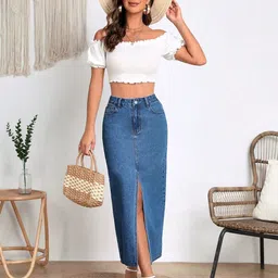 BAESD A-Line Midi Skirt image 5