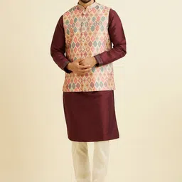 Manyavar Men Printed Nehru Jackets-picture-11