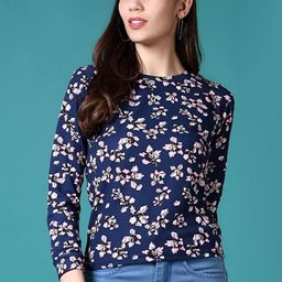 V-Mart Women Floral Printed Round Neck T-shirt-picture-24
