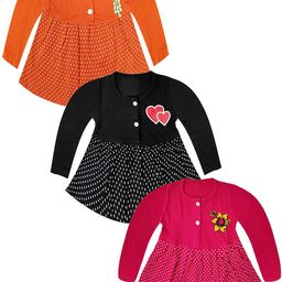 KidzzCart Polka Dot Print Fit & Flare Dress-27