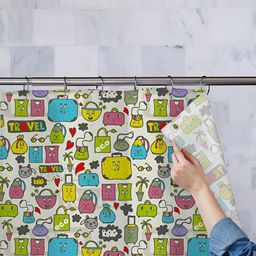 ArtzFolio Single Piece Waterproof Polyester Shower Curtain-image-70
