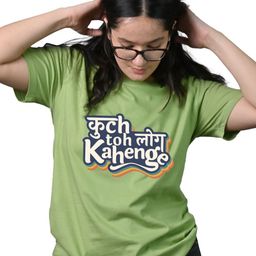 Tedhi Medhi Family Women Typography Printed Round Neck Cotton T-shirt-image-13