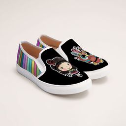 THE QUIRKY NAARI Women Printed Slip-On Sneakers-image-89