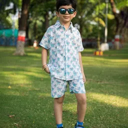 CORD OF LOVE Unisex Kids Printed Shirt with Shorts-image-60