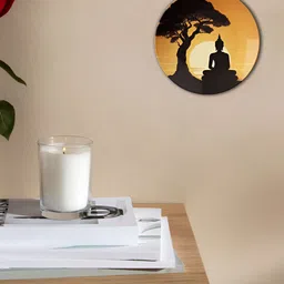 THE QUIRKY HOME Brown & Black The Path to Nirvana Printed Ceramic Wall Plate-image-4