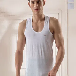 LUX VENUS Pack Of 3 Men Scoop Neck Sleeveless Cotton Vest-image-81