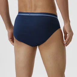 Ramraj Men Pack of 4 Solid 100% Soft Combed Fine Jersey Outer Elastic Briefs image 5