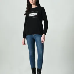 Mast & Harbour Women Typography Printed Sweatshirt-picture-13